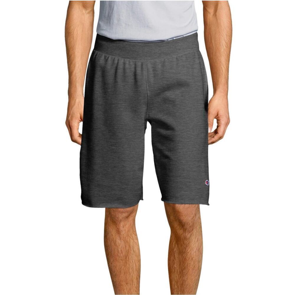 Champion Black Reverse Weave Cut-Off Shorts Cotton Blend Athleisure Medium NWT